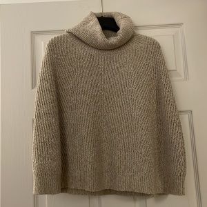 Banana Republic nude colored capelet (no sleeves) with turtleneck